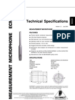 ECM8000 Especificaciones