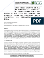 Xivial - Conservacion Vial - Efecto de Escorrentia Superficial Sobre El Sistema de Ifraestructura de Drenaje en Vias de Idole No Urbana. Caso de Estudio - Ruta Nacional 219, Oreamuno, Costa Rica