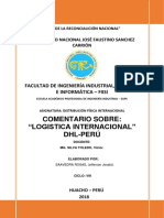 "Logistica Internacional" Dhl-Perú