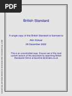 British Standard: A Single Copy of This British Standard Is Licensed To