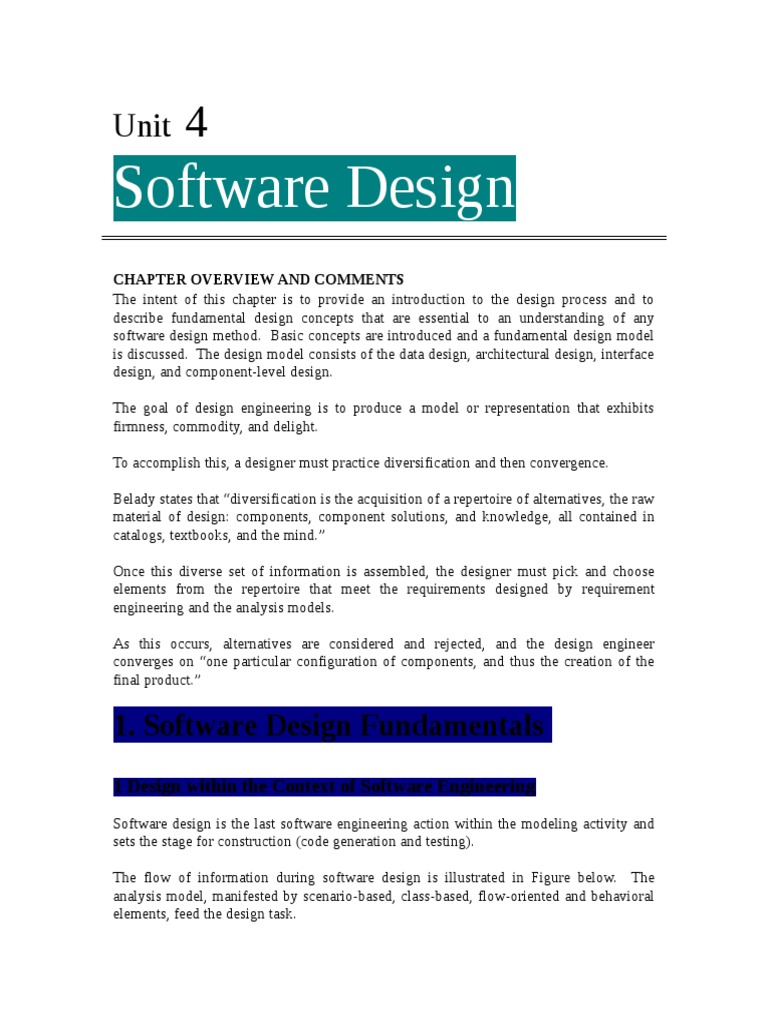 Software Design Fundamentals | PDF | Component Based Software ...