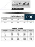 Fees Structure - October-2010