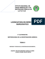 Tema Ii Métodos y Técnicas de Investigación Documental (Hector y Laura) PDF