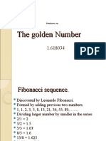 Golden Number and Fibonacci Sequence Seminar