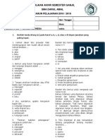 Soal UTS B.indonesia Kelas 11 Semester Satu