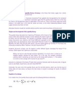 Quantity Theory of Money[1]