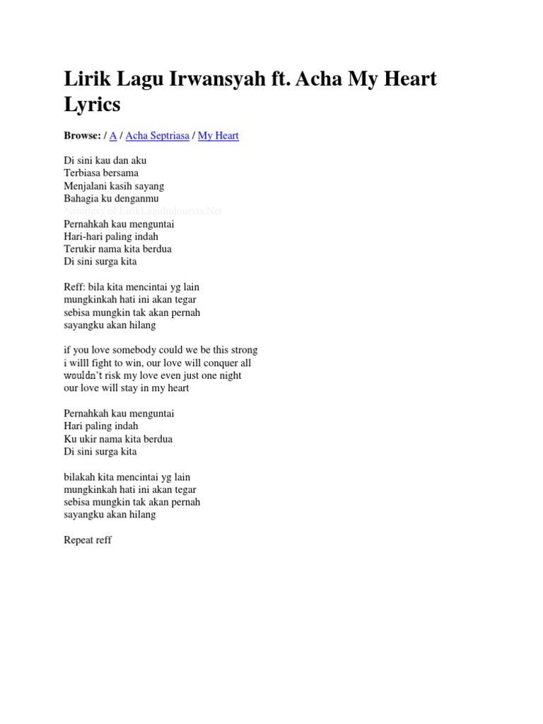 Bila Kita Mencintai Yang Lain