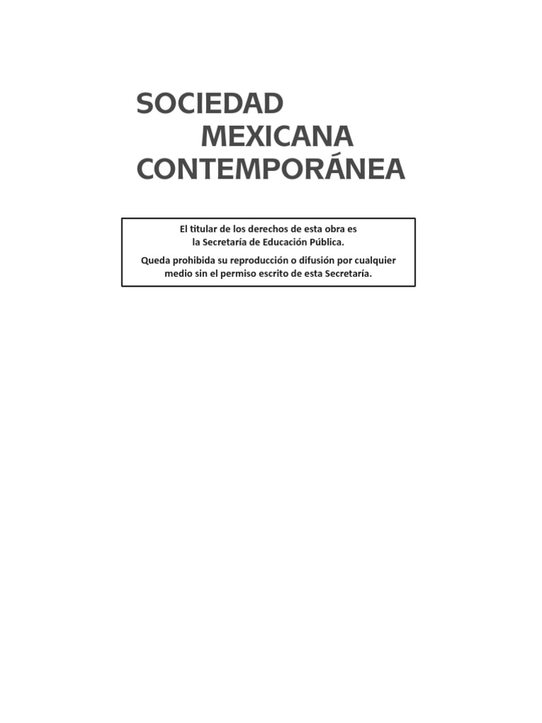 Plan NUPLES - Módulo 10 - Sociedad Mexicana Contemporánea | PDF ...
