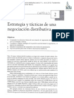 Estrategias y Tacticas de Una Negociacion Distributiva