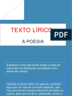 Texto Lírico - A Poesia (Blog8 10-11)