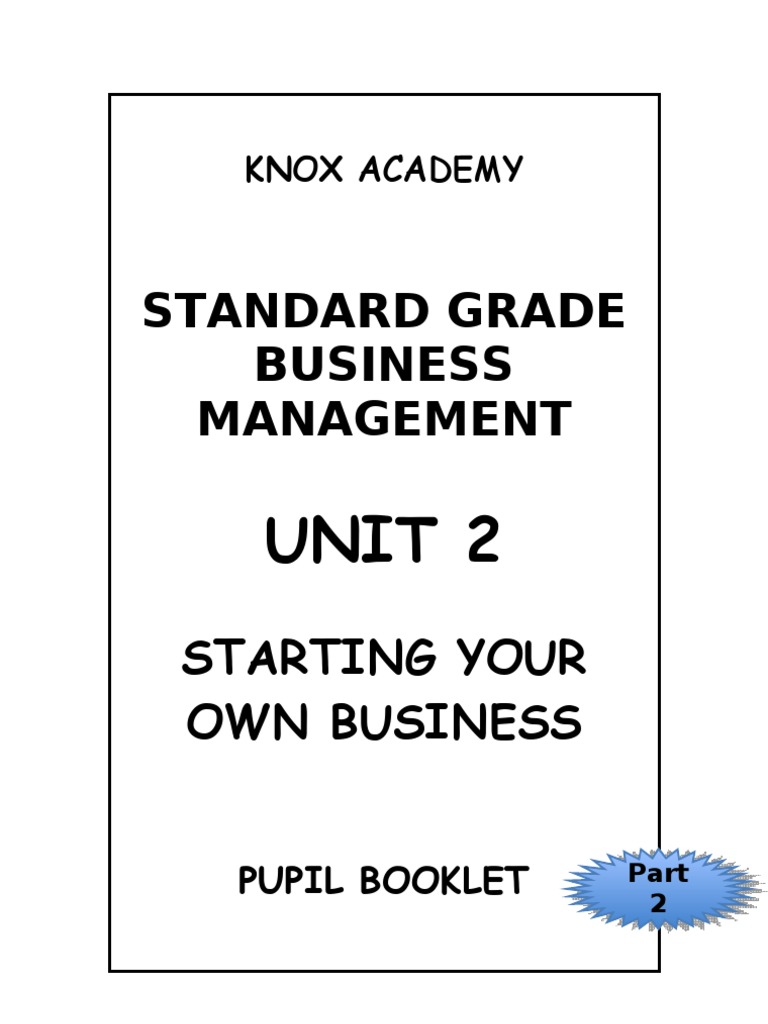 Unit 2 - Pupil Booklet Part 2 | PDF | Domain Name | Business