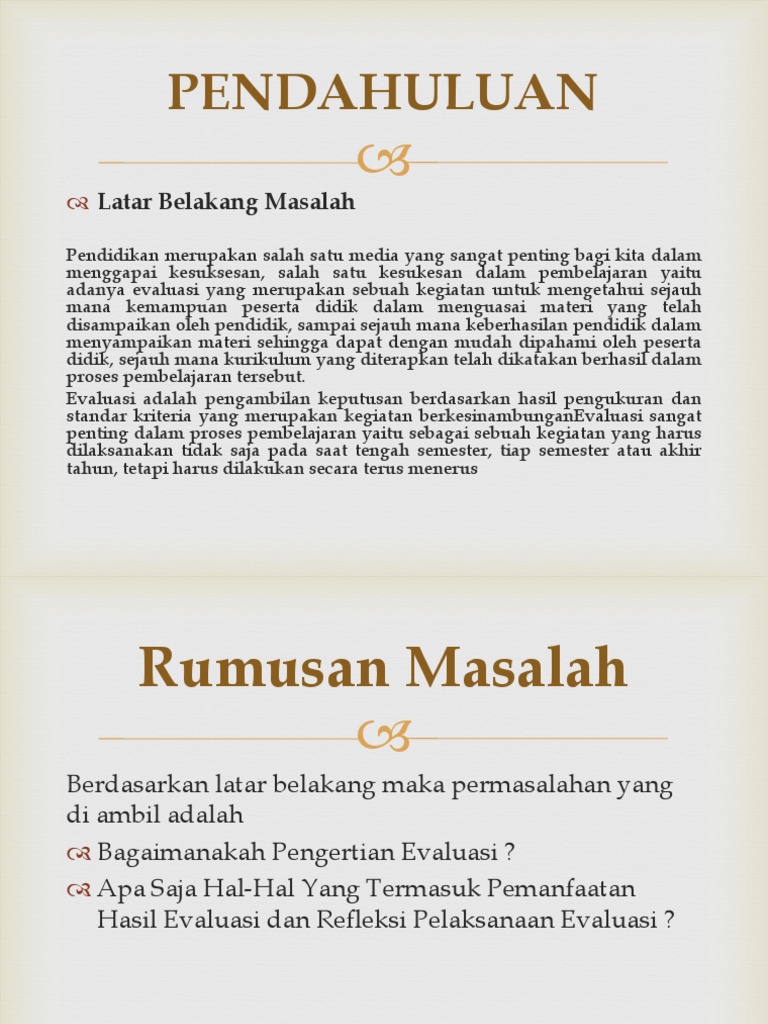 Makalah Evaluasi Program Pengajaran