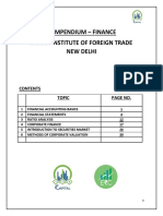 Capital & ERC Finance Compendium