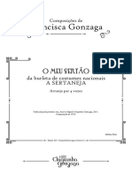 O Meu Sertao A Sertaneja Arranjo Par 4 Vozes