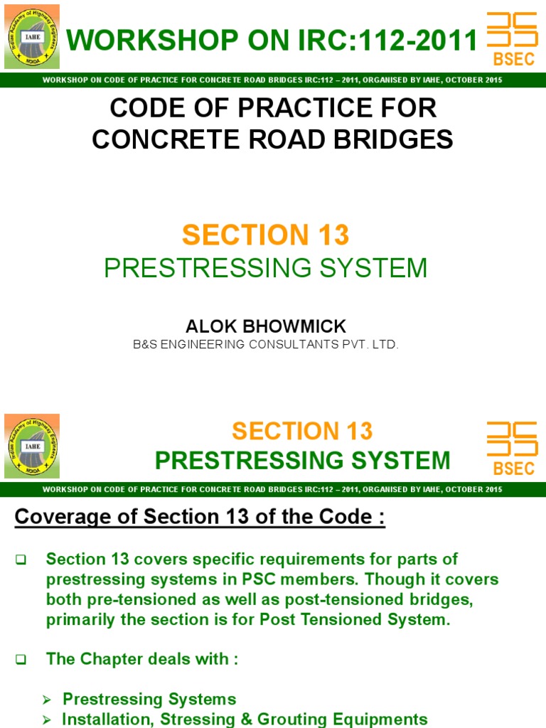 Prestressing Systems in Concrete Bridges | PDF | Prestressed Concrete ...
