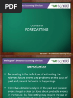 Forecasting: Welingkar's Distance Learning Division