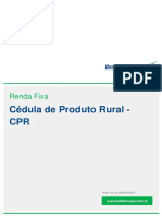 Título de Crédito - CPR - Cédula de Produto Rural