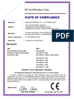 CE Certificate Lamparas Mack