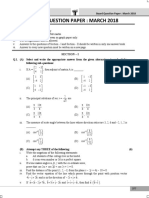 HSC Science March 2018 Board Question Paper of Maths