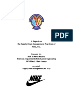 A Report On The Supply Chain Management Practices of Nike, Inc