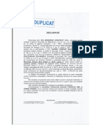 Declaratie Drum de Servitute PDF