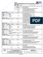 Operations Department (Flight Operation International) Flight Programme of 01 OCTOBER 2018 (!% CFL Zag, @) &%) - MONDAY