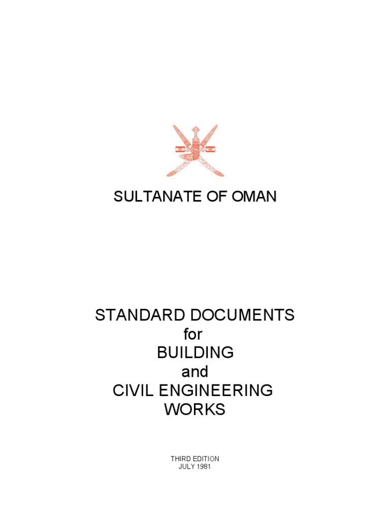 Red Book Standard Documents for Building and Civil Engineering Works