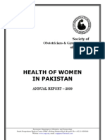 Health of Women in Pakistan SOGP Annual Report 2009