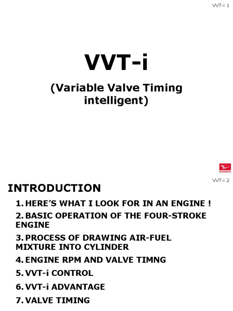 All About Vvti | PDF | Internal Combustion Engine | Throttle