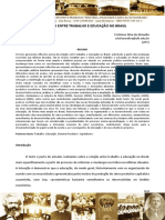 texto rev histedbr -  RELAÇÃO TRABALHO EDUCAÇÃO NO BRASIL.pdf