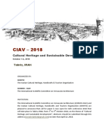 CIAV - 2018: Cultural Heritage and Sustainable Development