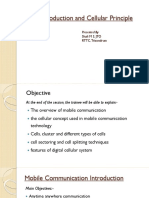 GSM Introduction and Cellular Principle: Presented by