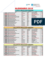 Calendario Galego Por Ligas Actualizado 06.04.2018