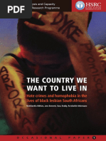 Download The Country We Want to Live In Hate crimes and homophobia in the lives of black South African lesbians by LittleWhiteBakkie SN39397186 doc pdf