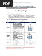 (EQ UFRJ 2017.2) P2 Cinética (Prof. Mônica) (Por Rafael Ratier)