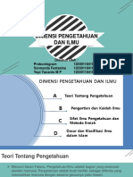 Filsafat - Dimensi Pengetahuan Dan Ilmu