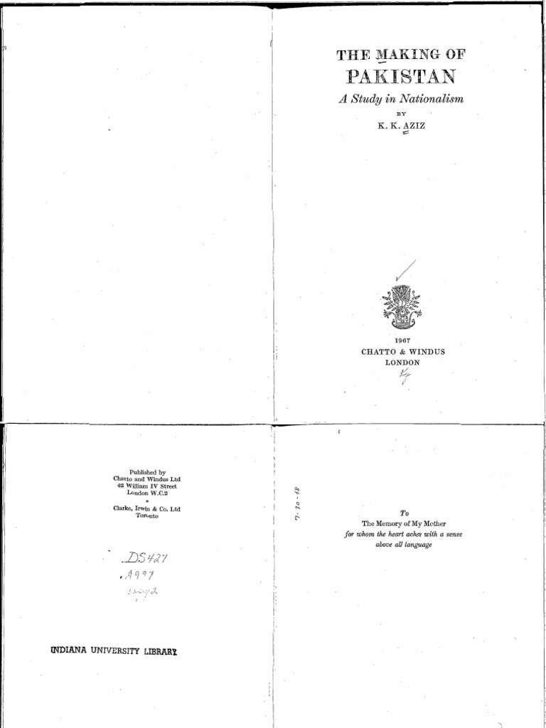 The Making of Pakistan PDF | PDF | Bengal | Nationalism