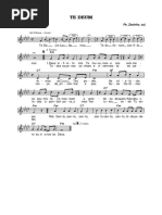 Te Deum Padre Zezinho Pdf scribd