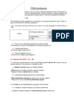 Cleft Sentences - Theory