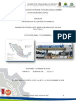 Informe de Investigación Técnica de Operación Aduana Chactemal. Equipo Carla