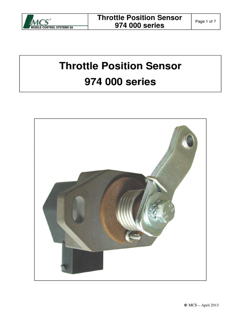 974000-GENERIC - Trottle Position Senser | PDF | Throttle | Electronics