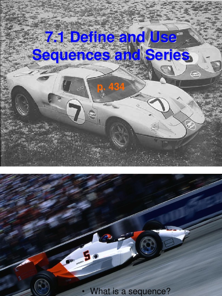 7.1 Define and Use Sequences Series PDF Summation Series (Mathematics)