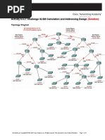 Activity 6.4.2: Challenge VLSM Calculation and Addressing Design