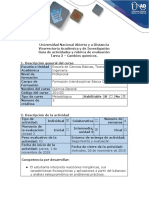 Guía de Actividades y Rúbrica de Evaluación - Tarea 3 - Cambios Químicos