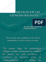 Matematicas en Las Ciencias Sociales