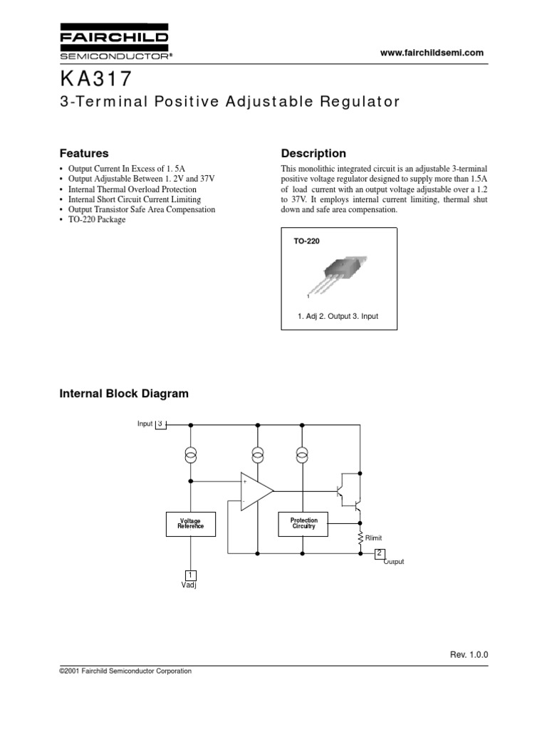KA317 | PDF | Power Supply | Electrical Components