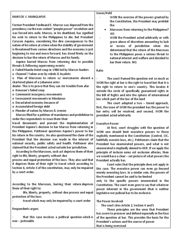 Powers and Functions of The President | PDF | Article One Of The United ...