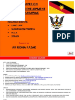 Sarawak Development Legislation Research by Ar Ridha Razak