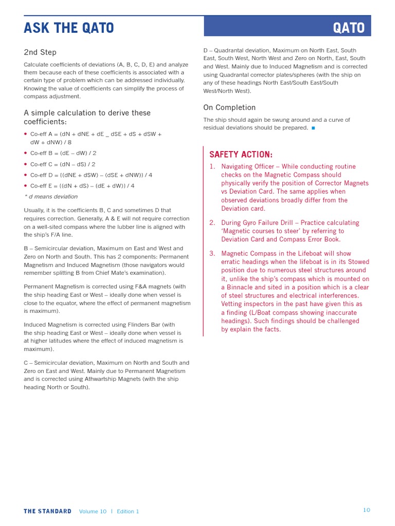 Compass Error Calculation 2 PDF Compass Physics
