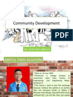 Community Development: By: Ariful Fikri Alghoni